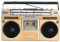 YHUEGH Portable Retro Boombox with CD and Cassette Player,Portable Dab Radio with FM and DAB+ Radio,USB Recording,Bluetooth Receiver+Speakers,For Family Gathering/Travel gold