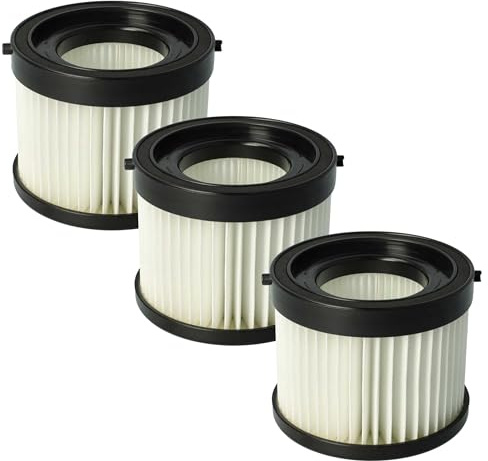 vhbw set da 3x filtro compatibile con Milwaukee M18 CV-0, M18 CV aspirapolvere - Filtro HEPA anallergico
