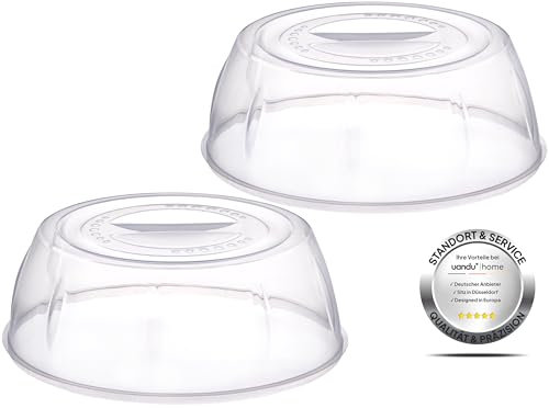 uandu Mikrowellen Abdeckung 26x10 cm, Microwellenabdeckungen, Abdeckhaube Mikrowelle, Mikrowellengeschirr, Microwellengerät, Microwave Cover, Mikrowelle Abdeckhaube x2