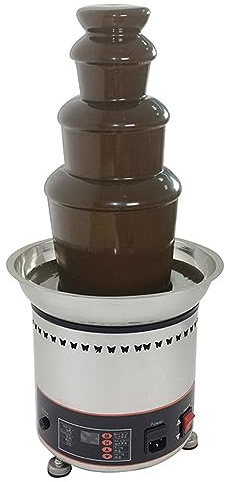 Chocolate Fountain Machine, Electric Hot Stainless Steel Fondue Set for Party, Wedding, Sweet Treats - Commercial Chocolate Fountain for Fruits, Nuts