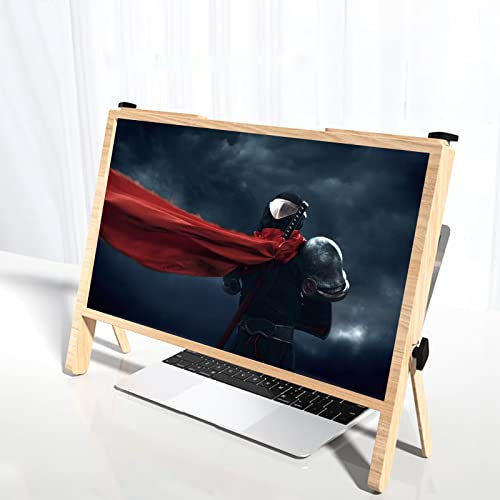 ZJFHEYUO Screen Magnifier for Computer Monitor, Portable Amplifier Desktop, Compatible with Laptops, Ipads, Mobile Phones, Gifts for Girls