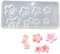 Fleurs Ongles Art Moules en Silicone Formes Fleurs Ongles Décorations Art Manucure Pochoirs Formes pour Femme