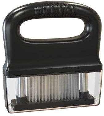 AMSLSIU Jeringa para ablandador de carne, Reduce el tiempo de adobo, fácil de montar, ablandador de carne, aguja para ablandador de carne de acero inoxidable, negro