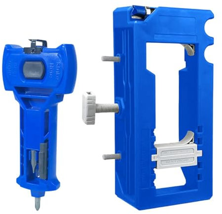 rockible Utensile Manuale per Mortasare Cerniere per Porte, Facile Da Installare, Professionale, Pratico, Portatile, Accessori, Kit di Installazione Cerniere P, Blu