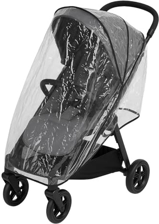 Universal Pushchair Rain Cover for Prams – Waterproof Clear PVC Rain Cover for Strollers & Buggies | Fits Most Standard Pushchairs – Breathable, Foldable, Easy Fit for Daily Use