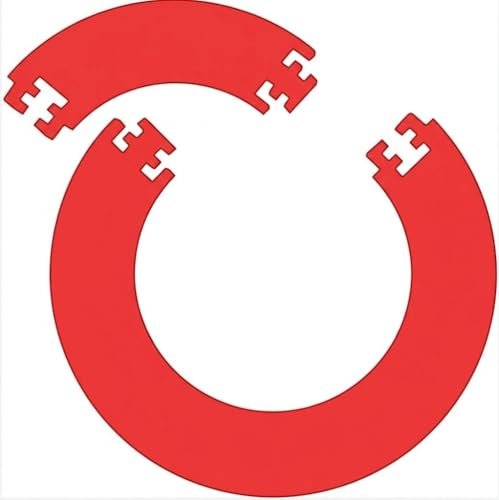 Dart Catchring Surround, Anneau Antichute Surround Dart Backboard, Utilisé pour Protéger les Murs Autour du Jeu de Fléchettes, Anneau de Protection pour Jeu de Fléchettes, 4 Pièces Maudit,rouge