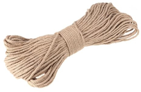 Corda Canapa 100 metri di spago naturale, corda iuta, stringa etichetta, accessorio fatto a mano, fai da te, ornamento giardinaggio
