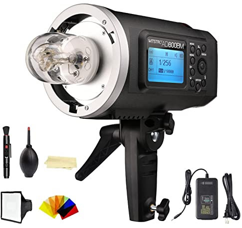 Godox AD600BM Flash Studio Flash Outdoor Flash，600Ws Strobe High Speed Strobe Monolight Light