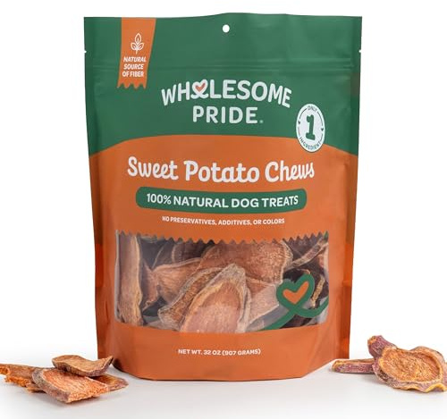 Wholesome Pride Sweet Potato Chews All-Natural Single Ingredient Dog Treats, 32 oz
