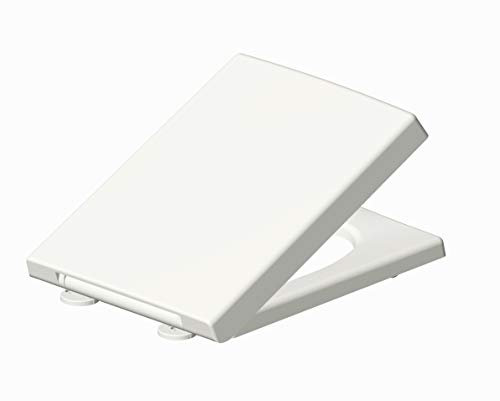 Grünblatt WC Sitz 515205 passend für Duravit Toilette Vero, 2nd Floor, Absenkautomatik und abnehmbar zur Reinigung, Duroplast, weiß