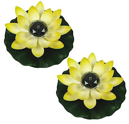 BESPORTBLE Außenlampe Laterne 2st Lotus-laterne Solarleuchten Für Außen Plastik Schwimmbad Seerose Sonnenlicht LED-Solarleuchten