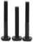 Générique WGX123 M6 M8 M10 M12 Acier au Carbone Noir Forme en T Poinçon Fraiseuse Vis Tige filetée Boulon de Serrage Boulons à tête en T à rainure en T GB37(100mm,M6 2pcs)