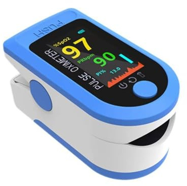 TopYart Finger Pulse Oximeter, SpO2 Blood Oxygen Saturation Sats Monitor Oxymetre Probe, Fast and Accurate Readings, with HD OLED Screen, Suitable for Children and Adults