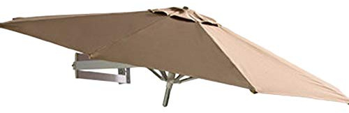 Parasol de terrasse en aluminium de 2,1 m, parasol mural pour jardin et balcon, design inclinable, pour une protection solaire optimale, durable et élégant