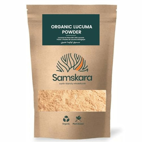 Lúcuma BIO en Polvo Crudo | Samskara Tribe | Fruta en polvo naturalmente dulce | Fuente de fibra, energía y vitaminas | Alternativa natural sin azúcares - Frescura garantizada - 250g