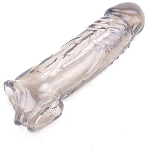 PleasureBoxxx Anneau pour Pénis Réaliste Manchon avec Veines, Noir