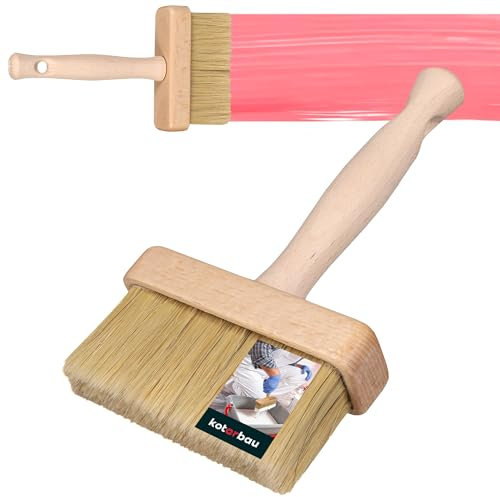 KOTARBAU® Pennello per pittura, larghezza 110 mm, per tappezzeria, fondotinta, pittore, pennello per vernice, legno, esterno, pennello per tappezzeria, grande pennello per vernice per vernici
