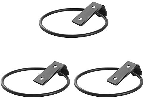 SagaSave Lot de 3 anneaux pour pot de fleurs - Support mural pour maison, jardin, balcon, extérieur (petit 13,5 x 11 x 6,5 cm)