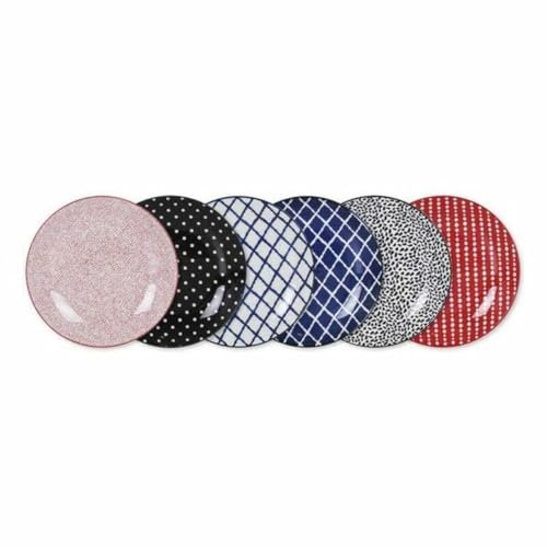 La Mediterránea 8435476235403 S2206480 Fuente Hana Redonda, D 20.3 x 2.5 cm, Porcelana, Polyester