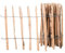 Staketenzaun 5 Meter Rollzaun aus Haselnuss Höhe: ca. 50-120 cm, Lattenabstand ca. 3-4cm Langlebig dank 100% Naturprodukt für Beete & Teichumrandung (90cm)