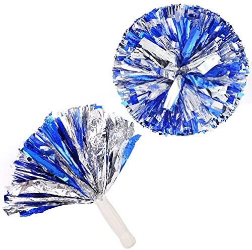 FINELYCR Cheerleader Pompons, 2 Stück Pompoms mit Handgriffen für Cheerleading, Sportveranstaltungen, Tanz, Spiele und Wettbewerbe