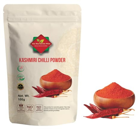 Kashmiri Chili Powder l Premiumkvalitet l 100 g