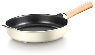 YANYUESHOP Sartén Antiadherente Profesional para el hogar, Tortitas, Tortitas, bistec, Blanco lechoso