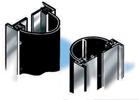 Jeu de battement complet coupe-feu JOURJON - H.2m 50 - Pour 2 portes 36-44 mm - 2 joints + 4 profilés alu - 261124