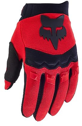 Fox Racing YTH Dirtpaw Glove – Motocross Handschuhe – gepolsterte Knöchel – Touchscreen kompatibel – hoher Komfort – sichere Passform – Fluorescent Red, Größe: YM