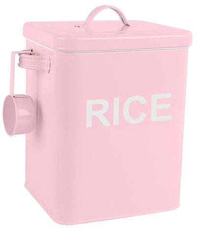 Alipis Barril De Hierro Para Comida De Mascotas Caja Hermética Para Comida De Mascotas Cubo Para Almacenar Para Cocina o Comedero De Perros