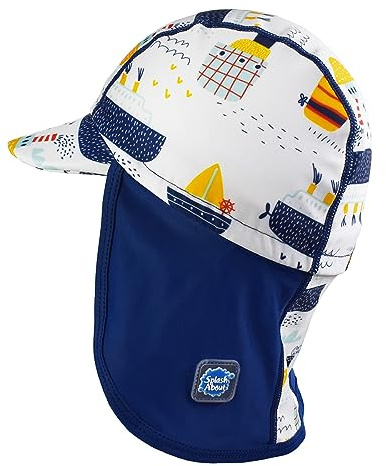 Splash About Baby Kids Legionnaire Sun Hat, Tug Boats 1-3 Years