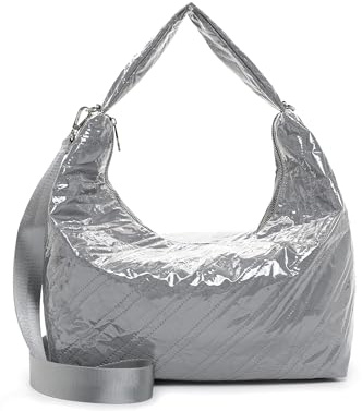 Emily & Noah Beutel E&N Belinda 64461 Damen Handtaschen wattiert silver 830