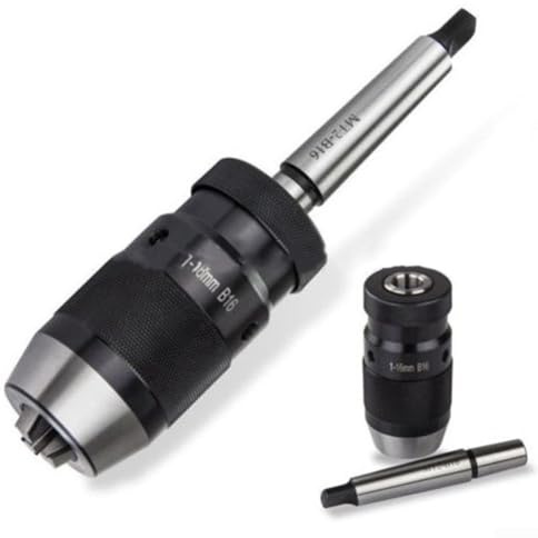 Schnellspann-Drehmaschinen-Bohrfutter, B16 1–16 mm, Schnellspannbohrfutter-Adapter, MT2-B16 Dorn selbstspannende Bohrfutter