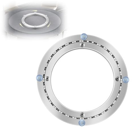 Hardware Drehteller, Drehbarer Drehplatte Aus Aluminiumlegierung, Kugellager Drehtisch Aus Aluminiumleigierung, Runder Drehscheibe, Tischlager, für Runde Drehtische (Size : 50CM(19.6INCH))