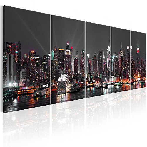 B&D XXL Acrylglasbild 150x60 cm 5 Teilig Wandbild auf Acryl Glasbilder Kunstdruck Moderne Acrylglas Platte Wanddekoration Geschenke Heimdekoration Glasbild d-B-0185-k-o