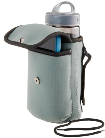 High Road Neoprene Bottle Holder and Phone Pouch for Mobility Equipment and Electric Scooters - Cup Holder for Strollers, Scooters, Rollators and Walkers