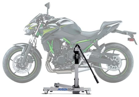 MAX2H Zentralständer für Kawasaki Ninja 650 (Euro 4 | 2017–2019) – grau – Profi Reifenmontage Motorrad