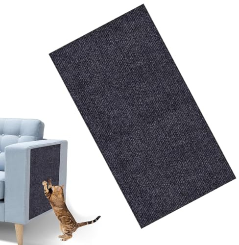 Kratzmatte für Katzen, selbstklebend, 60 x 100 cm, selbstklebend, zuschneidbar, Nagelfeile, Kratzteppich für Wand, Couch