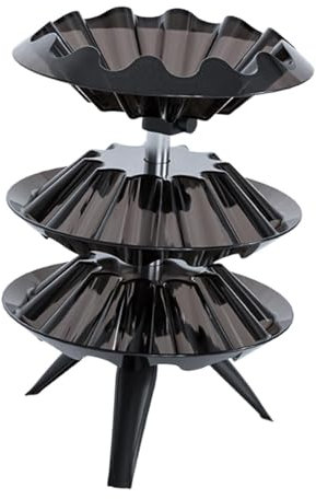 MERIGLARE Rotierender Nagellackregal Speicher, vertikaler Lippenstifthalter Organizer, Lipglosshalter für Laden, Salon, Arbeitsbereich, Schwarz