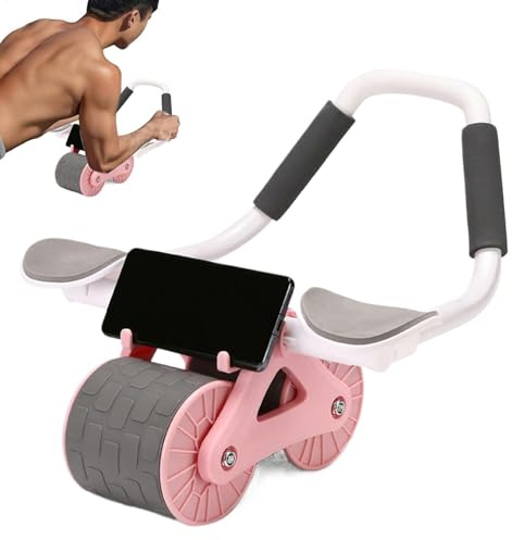 Ab Roller Wheel, Removable Workout Equipment, Metal, Foam, ABS Material, Portable Belly Training Roller, Strengthening Trainer For Men And Women, Core Exercise Equipment, Versatile