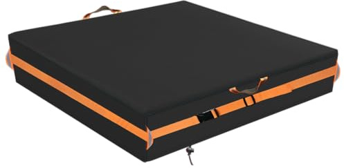 Sandbox Cover,600D Waterproof Oxford Fabric With Two Reflective Carrying Handles and a Loop of 9 Metre Webbing Carabiners, Outdoor Garden Protector,Elasticated Drawstring at the Bottom.