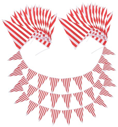 Luxshiny Striscione Bandierine Fili Decorazioni Bandiere Da Per Feste Compleanno Striscioni Triangolari Per Interni Ed Esterni
