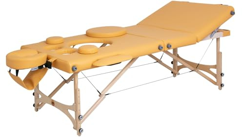 Professioneller, Stabiler und robuster Premium-PNY-Massagetisch aus Buchenholz mit ergonomischer Kopfstütze, speziell für Schwangere geeignet