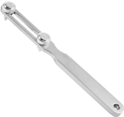 Healvian Abridor de carcasa de reloj de acero inoxidable compacto para quitar la parte posterior del reloj, herramienta de reparación profesional para cambiar la batería y cambiar la correa