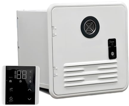 Chauffe-eau instantané au propane for camping-car, chauffe-eau électrique avec porte blanche Longue durée