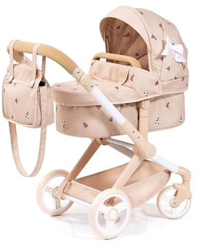 Bayer Design 17024AA Dockvagn Combi Xeo, väska, jeans-grå, rosa