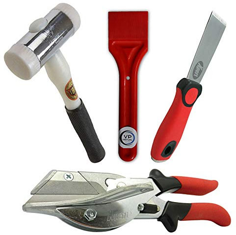 Virtual Plastics Glazing Kit - Xpert Chisel, Wedge/Glazing Shovel, Thor 712 Nylon Hammer & Xpert Gasket Shear SK2