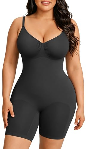 Feelingirl Sömlösa Shapewear för Kvinnor Overbust Bodysuit Mage Kontroll Helkroppsformare Tummy Away Höftlyft med Justerbar Rem