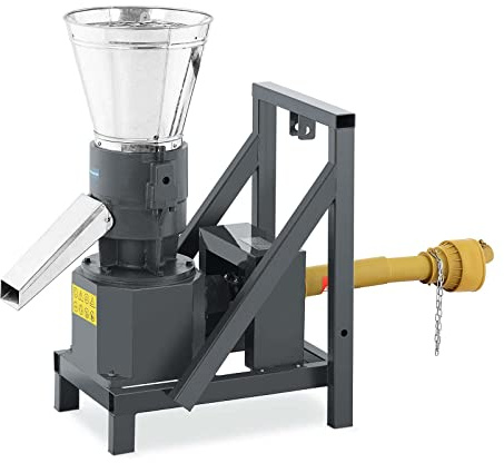 Wiesenfield Presse à Granulés Fourrage 300-400 kg/h, Copeaux De Bois 130-180 kg/h, Matrices 230 mm, Granulés 2,5 - 10 mm, Fonte & Tôle D‘Acier Pellets Aliment Du Bétail Granulateur
