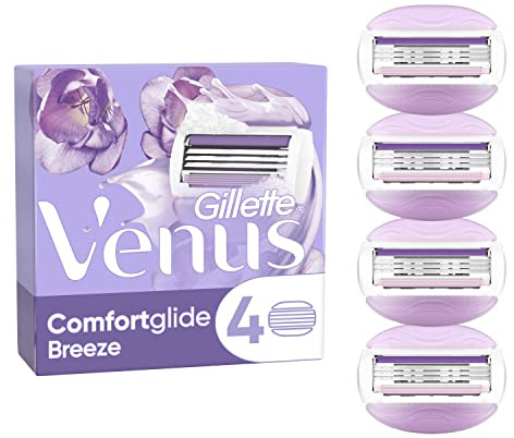 Gillette Venus Comfortglide Breeze Recharges De Lames X4, Pour Femme, À 3 Lames